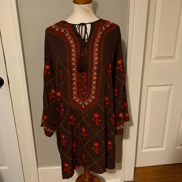 Ivy Jane embroidered bohemian caftan dress BR - Picture 3 of 14